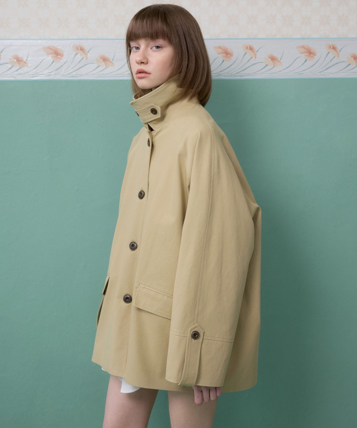 뮈르뮈르(MURMURE) 리옹 하이넥 트렌치 코트_Lyon Trench Coat
