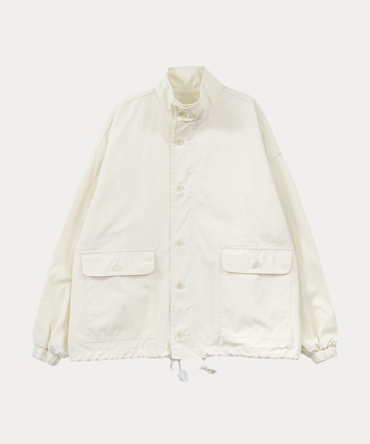 타버트(TARVERT) Chic Loose-fit Cotton Blouson - Cream