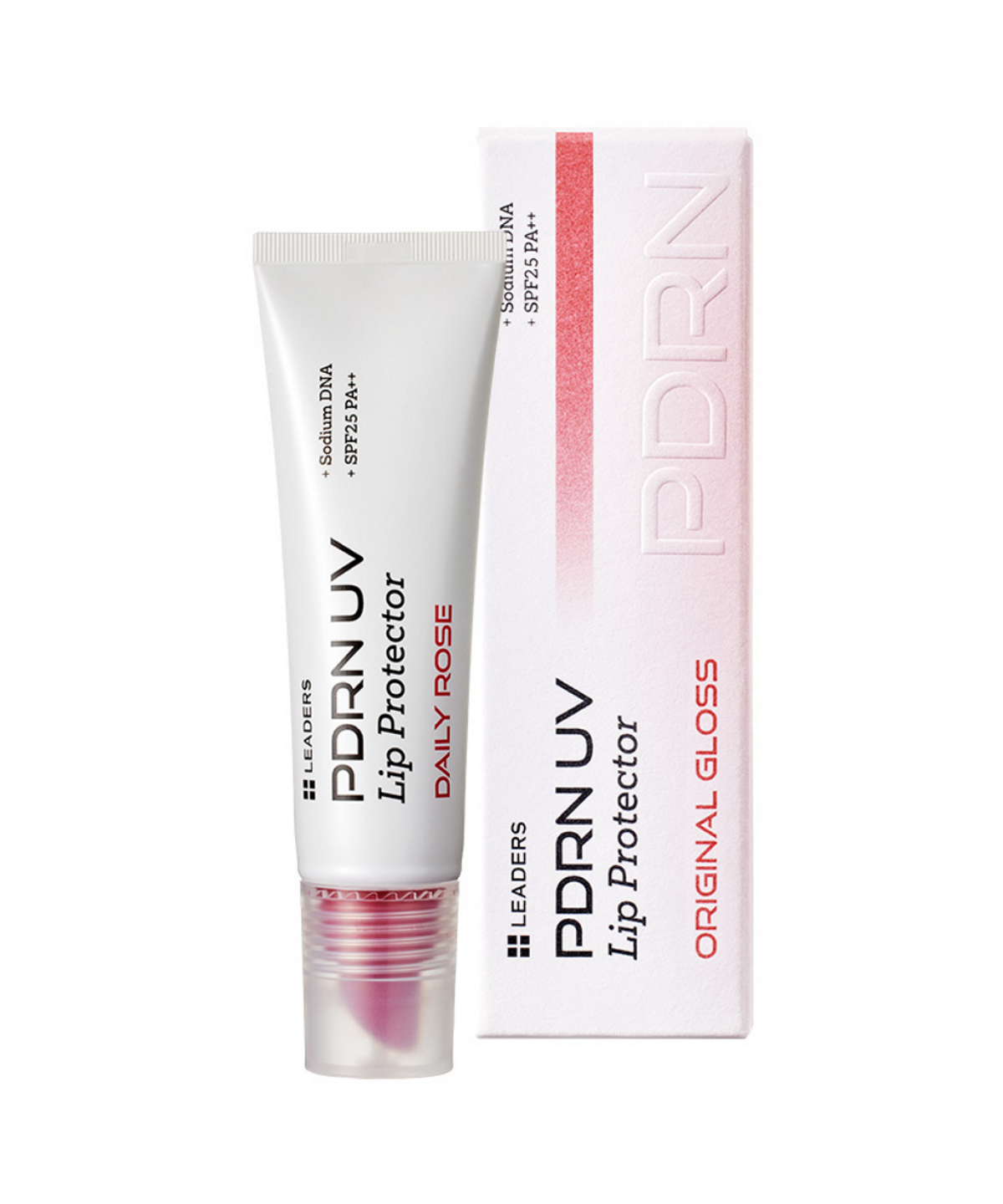 리더스코스메틱(LEADERS COSMETICS) [3개] 리더스 PDRN UV 립 프로텍터 데일리로즈 자외선 차단 립밤 SPF25 PA++