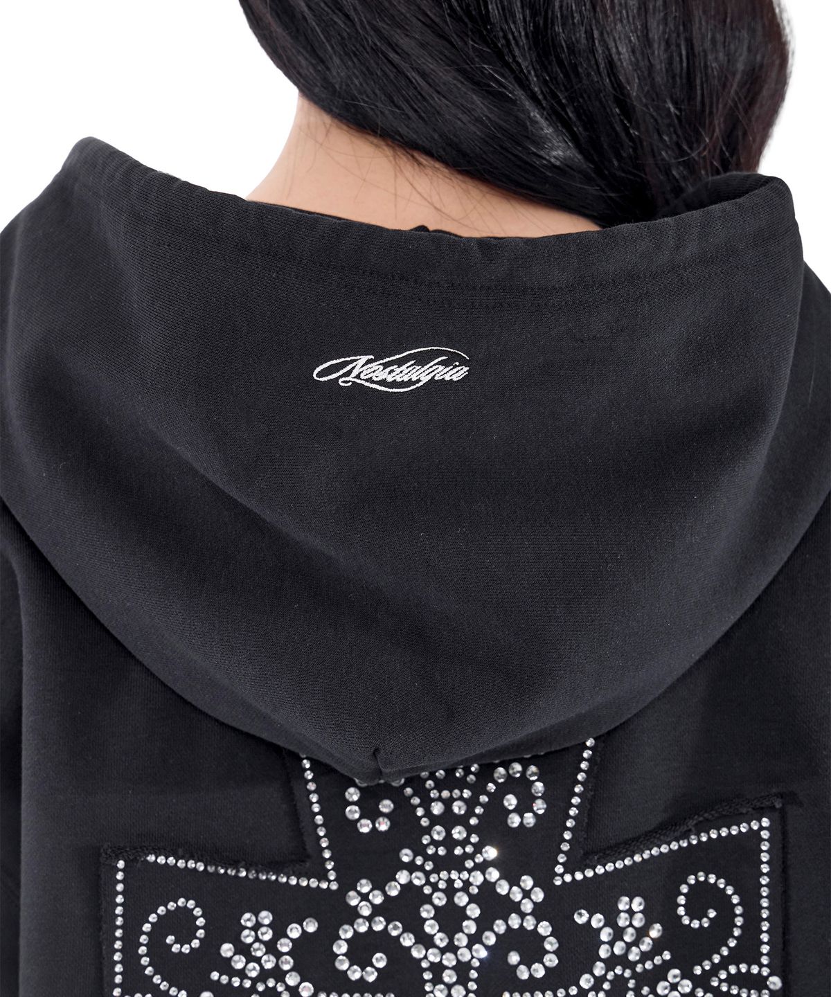 알키알카(ALKI ALKA) Nostalgia Hoodie Zip-Up (Black)