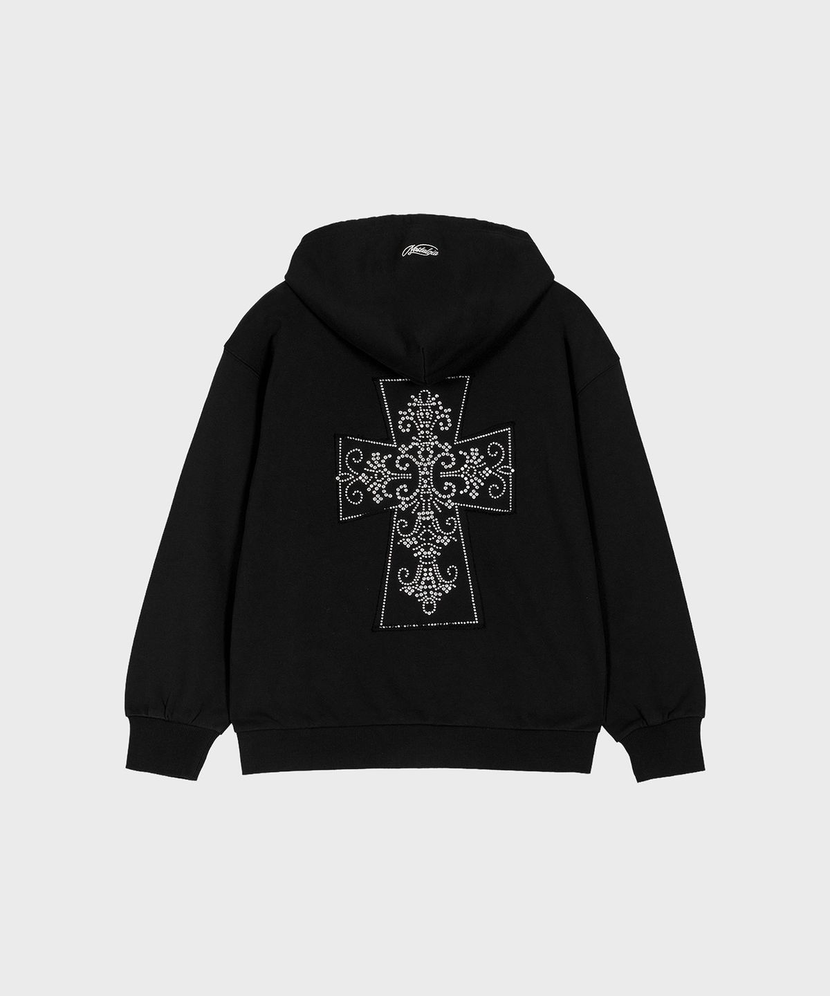 알키알카(ALKI ALKA) Nostalgia Hoodie Zip-Up (Black)