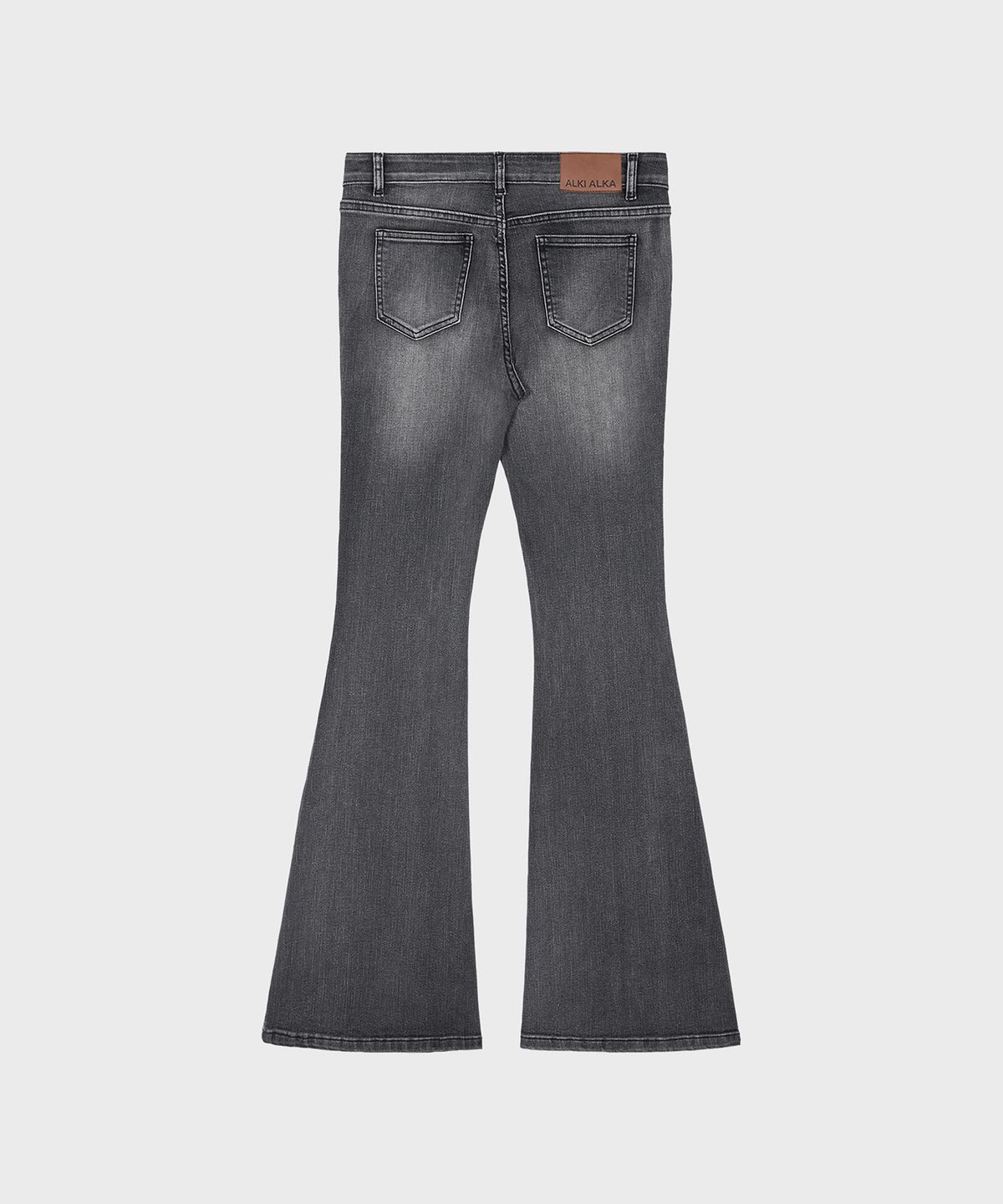 알키알카(ALKI ALKA) Washed Bootcut Denim Pants (Black)