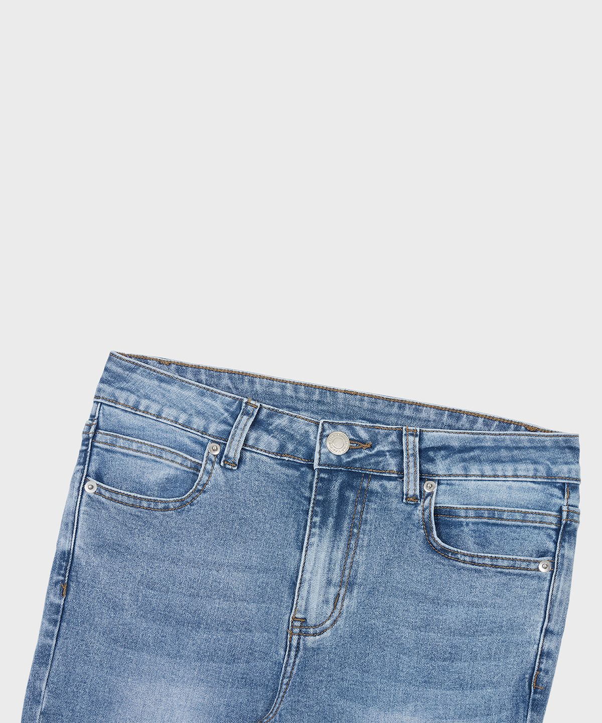 알키알카(ALKI ALKA) Washed Bootcut Denim Pants (Medium Blue)