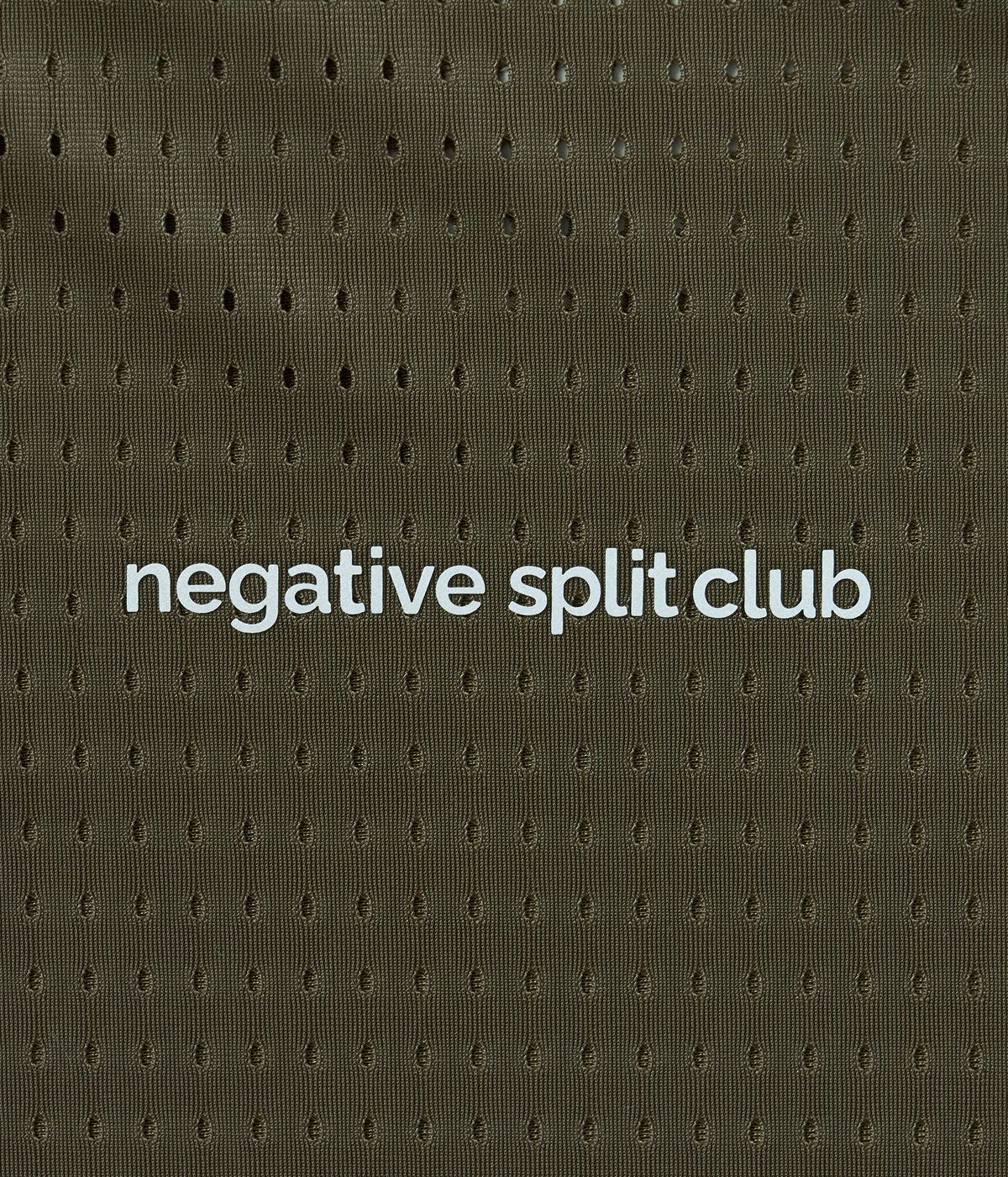 네거티브 스플릿 클럽(NEGATIVE SPLIT CLUB) 에어벤트 솔리드 티셔츠 (카키)