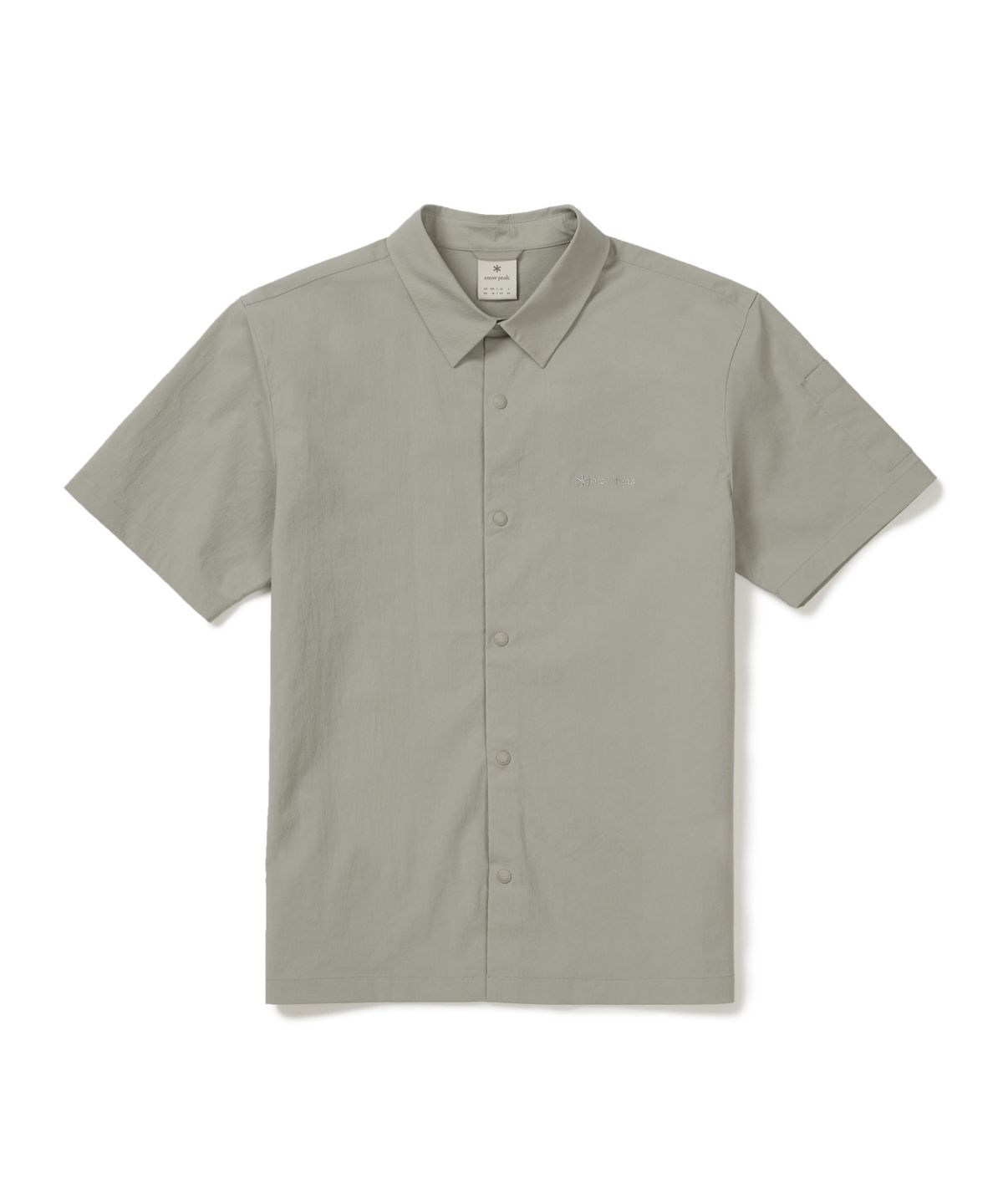 스노우피크 어패럴(SNOWPEAK APPAREL) 루트 반팔 셔츠 (S26MMRSH62) Gray
