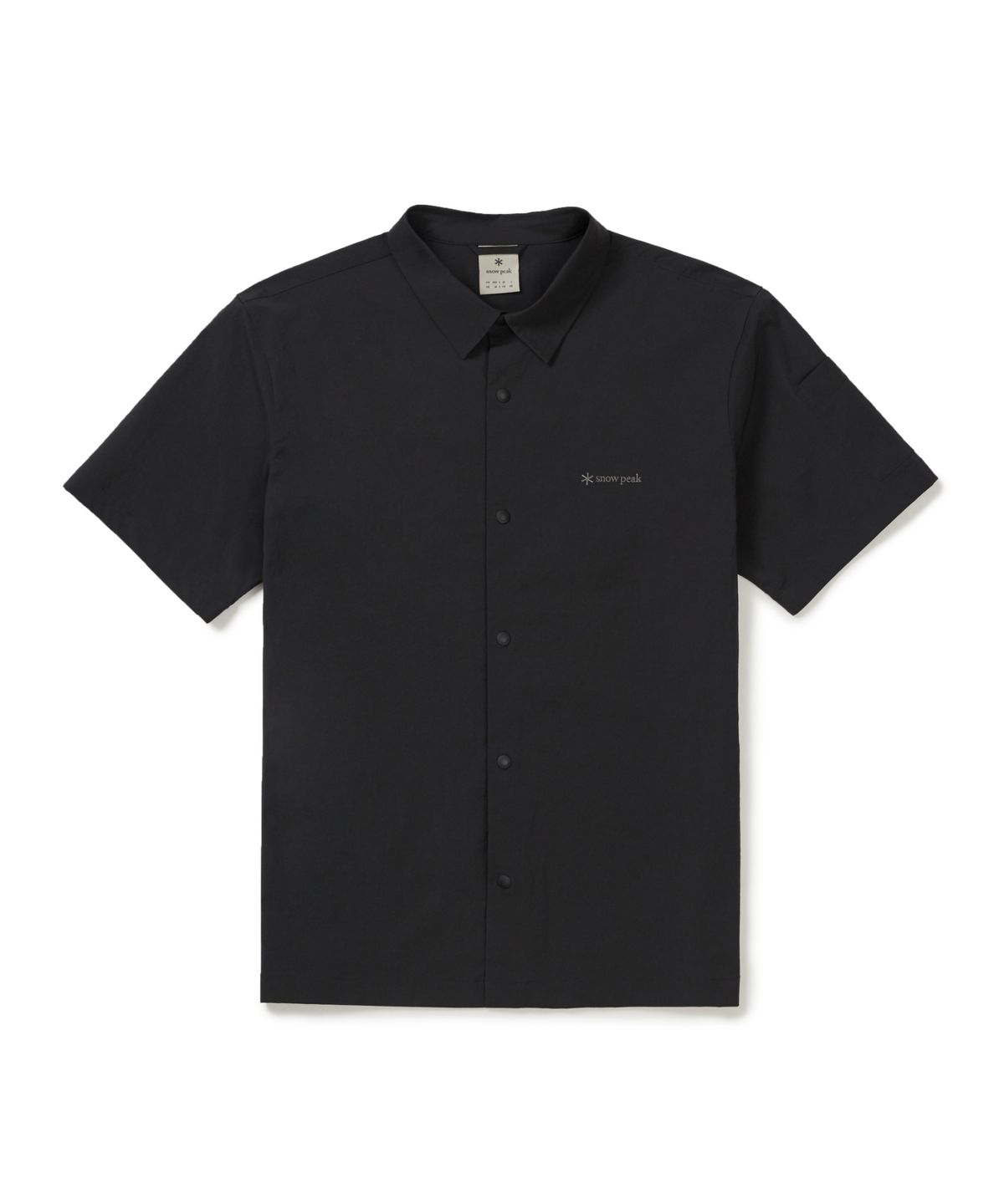 스노우피크 어패럴(SNOWPEAK APPAREL) 루트 반팔 셔츠 (S26MMRSH62) Dark Charcoal