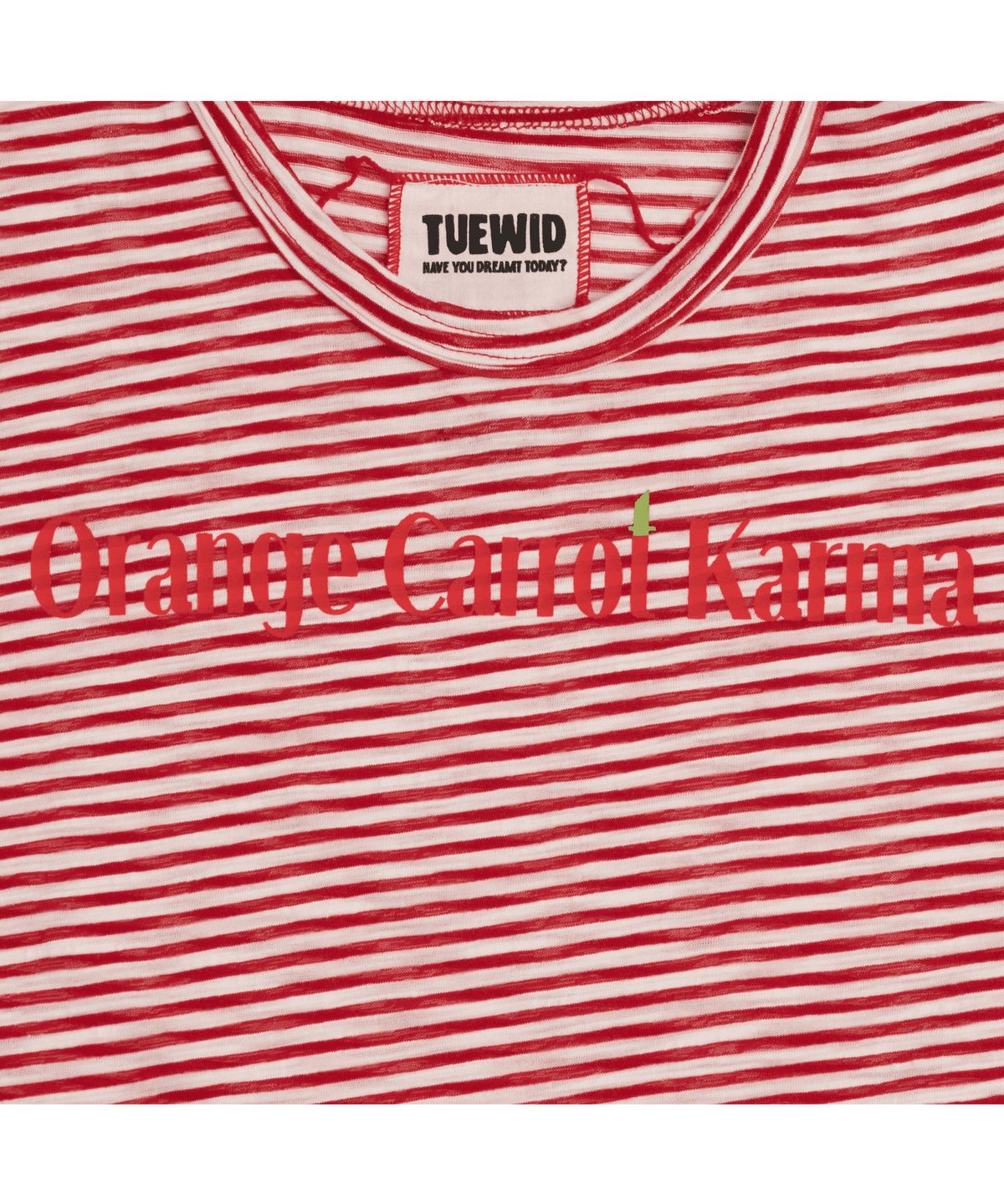투위드(TUEWID) Orange carrot karma tee in stripe