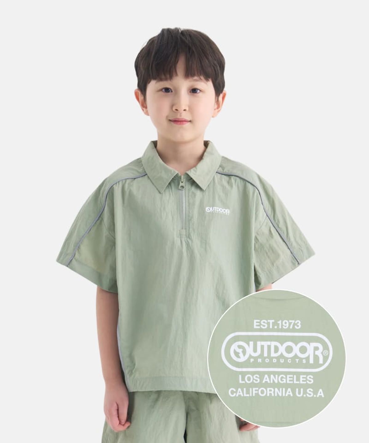 아웃도어 프로덕츠 키즈(OUTDOOR PRODUCTS KIDS) 아노락 반집업 (카키) OD262ONR02_KHA