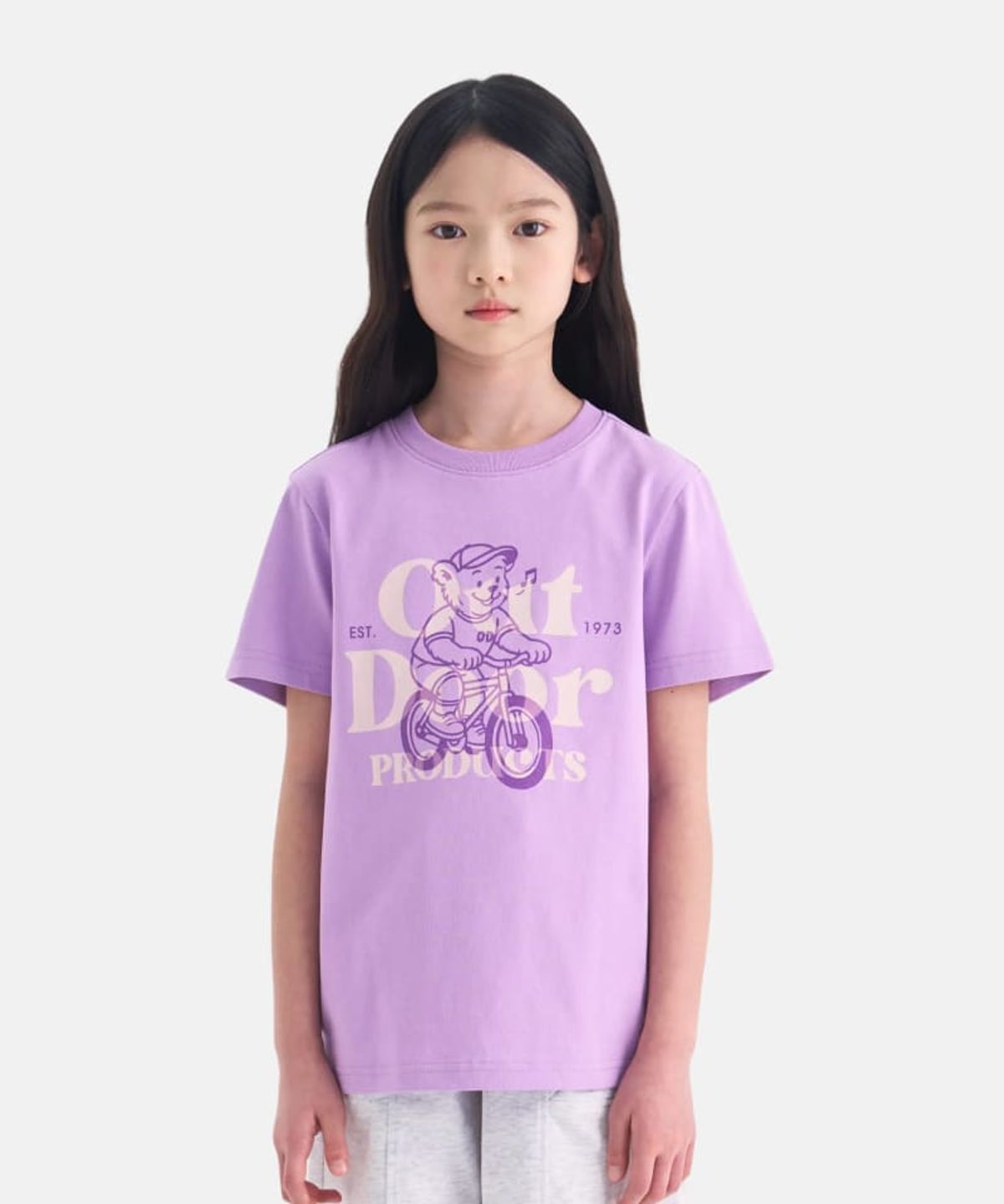 아웃도어 프로덕츠 키즈(OUTDOOR PRODUCTS KIDS) 그래픽 반팔티셔츠 (라이트 퍼플) OD262ISS05_LPU