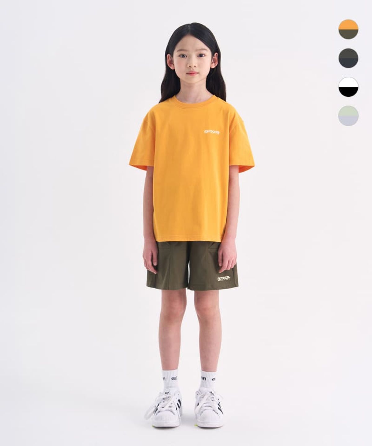 아웃도어 프로덕츠 키즈(OUTDOOR PRODUCTS KIDS) [세트상품]백그래픽 반팔티+저지 쇼츠 (4color)
