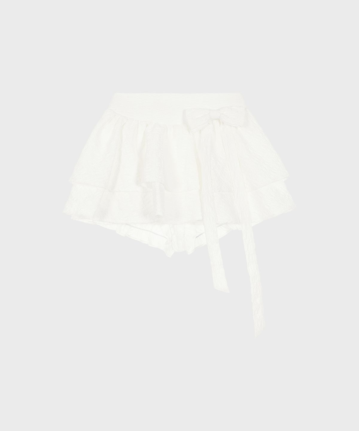 알키알카(ALKI ALKA) Jacquard Mini Skirt (Ivory)