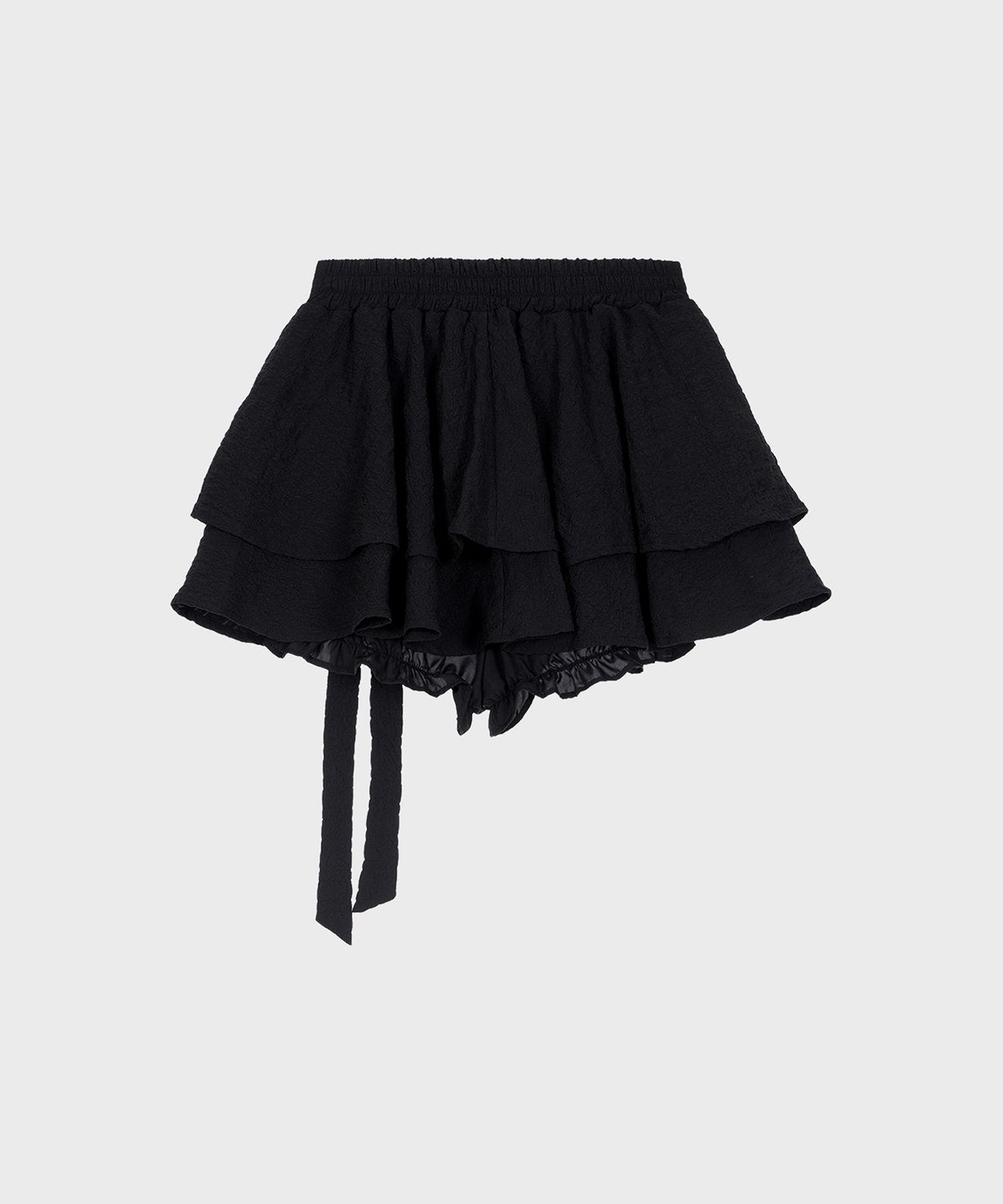 알키알카(ALKI ALKA) Jacquard Mini Skirt (Black)