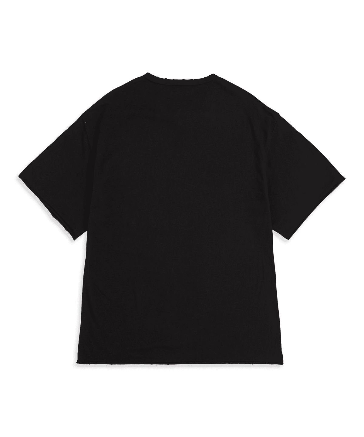 투위드(TUEWID) Aloha pineapple patchwork tee in charcoal