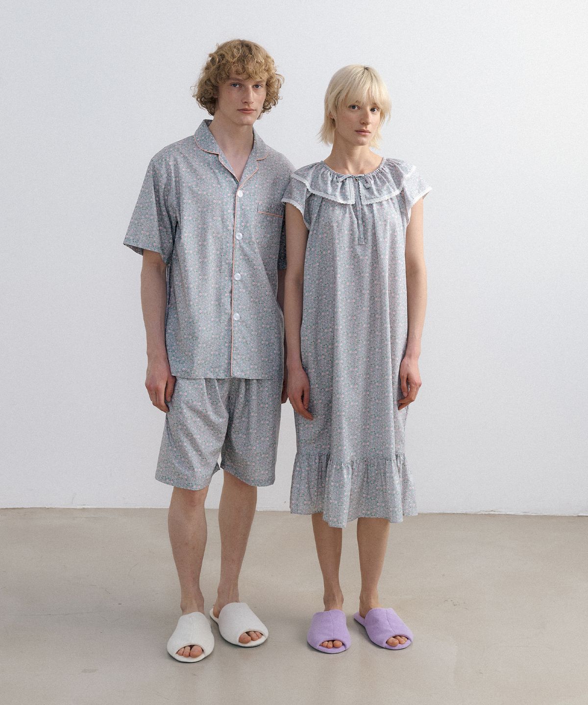 조스라운지(JO'S LOUNGE) [모달] (couple) Siena Short Pajama Set + Cap Sleeve One-piece