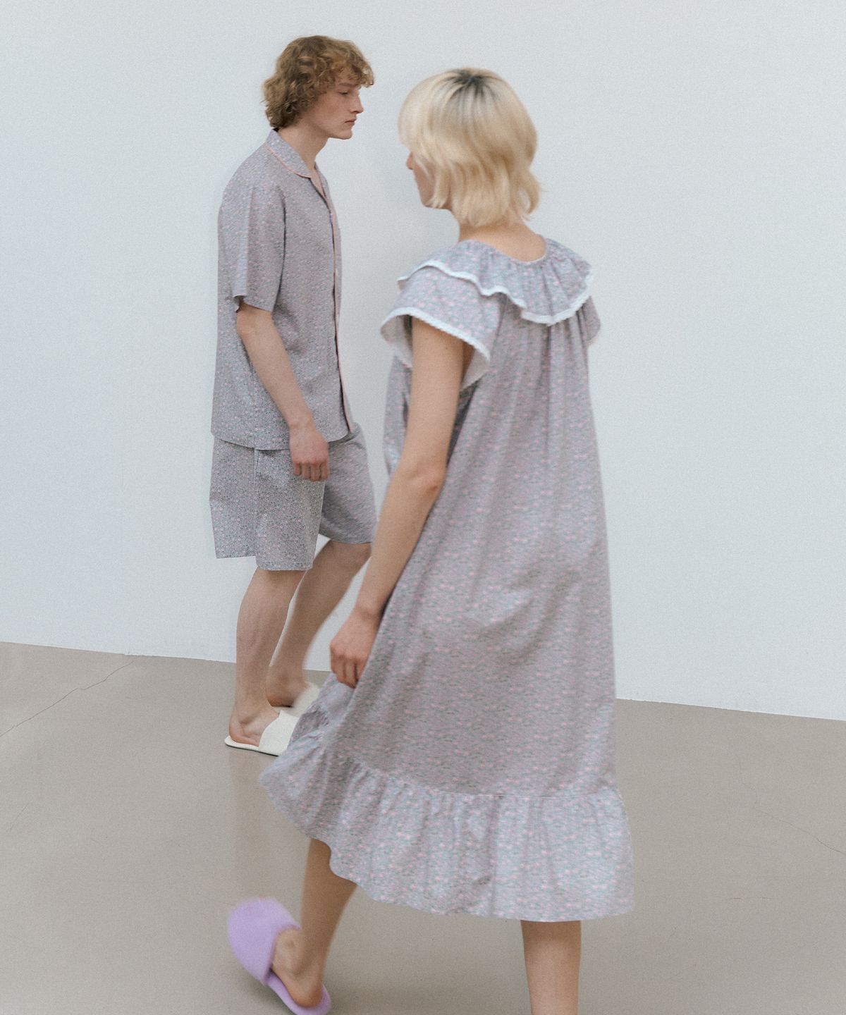 조스라운지(JO'S LOUNGE) [모달] (couple) Siena Short Pajama Set + Cap Sleeve One-piece