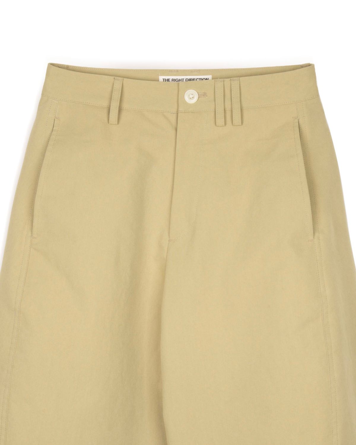 구보(GUVO) Curved chino pants, beige