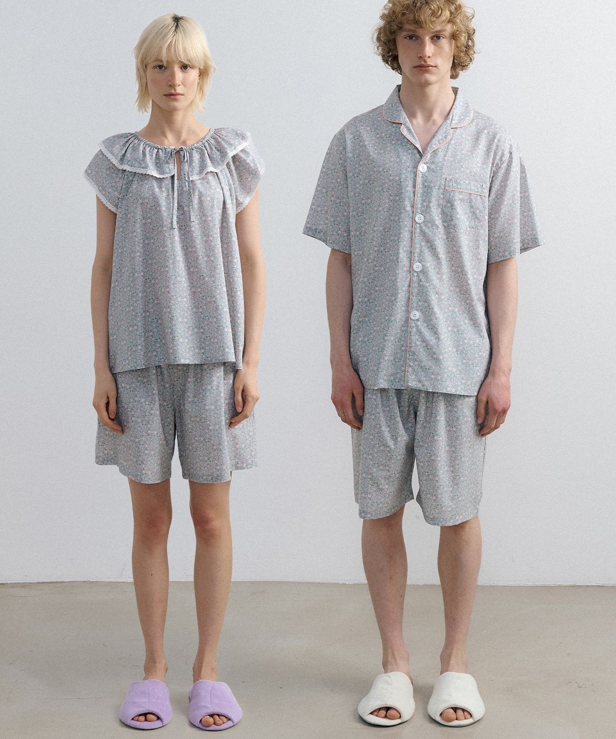 조스라운지(JO'S LOUNGE) [모달] (couple) Siena Short Pajama Set + Cap Sleeve Two-piece
