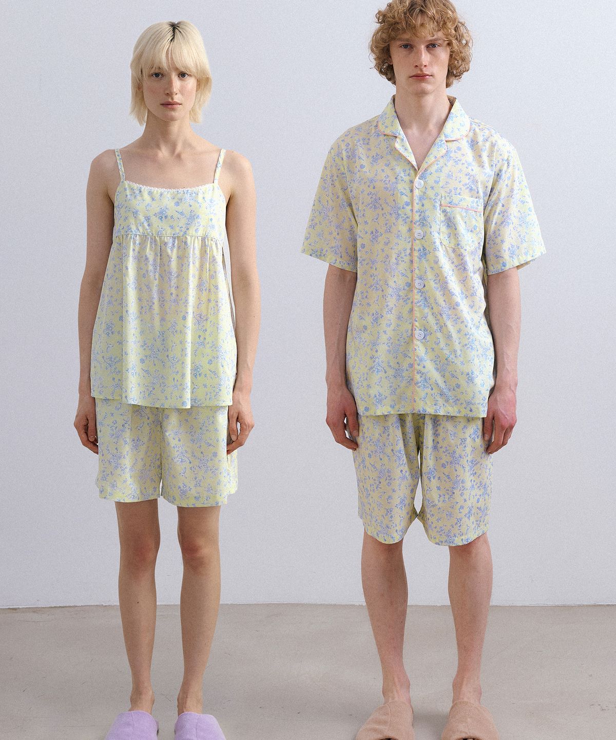 조스라운지(JO'S LOUNGE) [모달] (couple) Maya Short Pajama Set + Camisole Two-piece