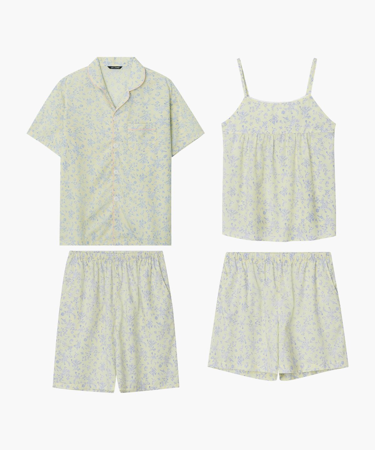 조스라운지(JO'S LOUNGE) [모달] (couple) Maya Short Pajama Set + Camisole Two-piece