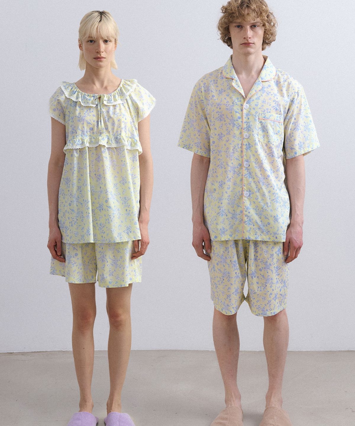 조스라운지(JO'S LOUNGE) [모달] (couple) Maya Short Pajama Set + Cap Sleeve Two-piece