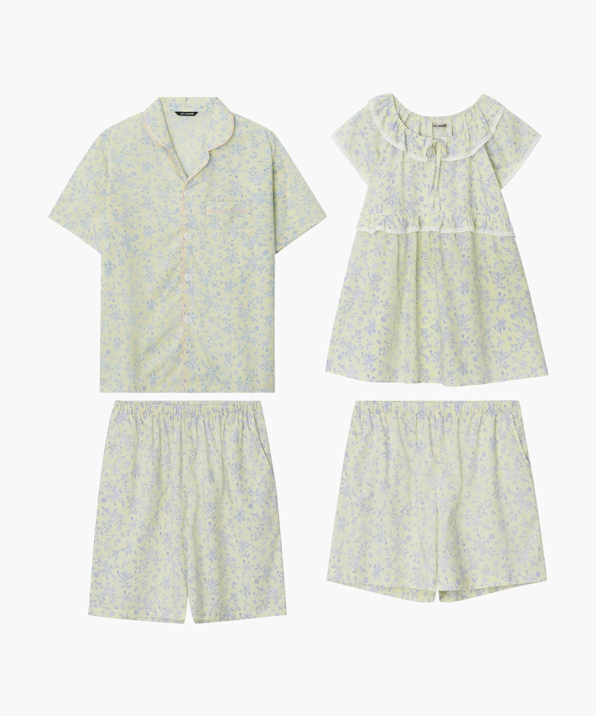 조스라운지(JO'S LOUNGE) [모달] (couple) Maya Short Pajama Set + Cap Sleeve Two-piece