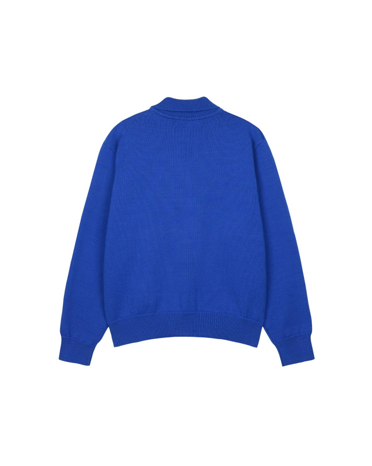 구보(GUVO) Collar Wave Knit, Blue
