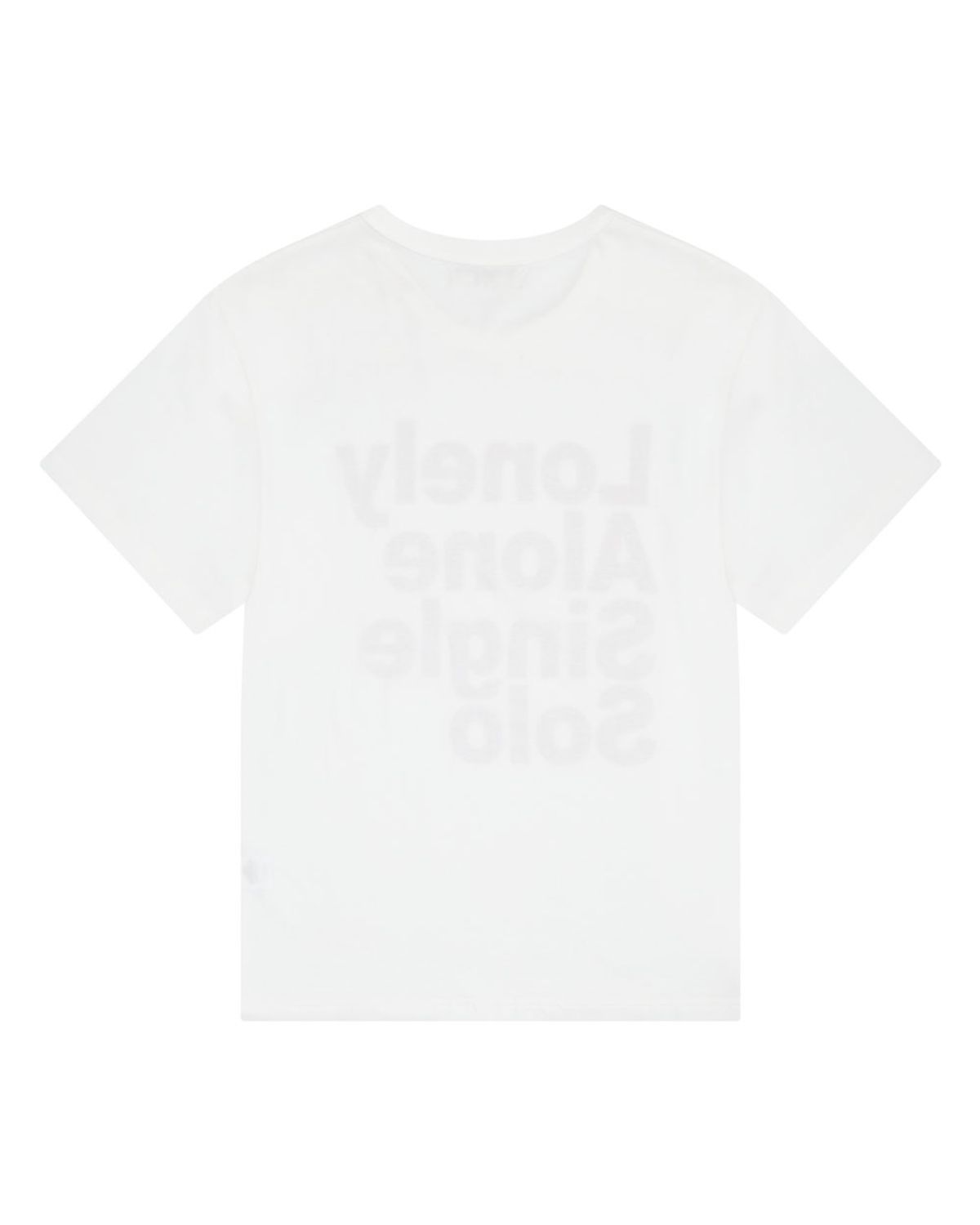 구보(GUVO) Classic lonley T-shirts, white