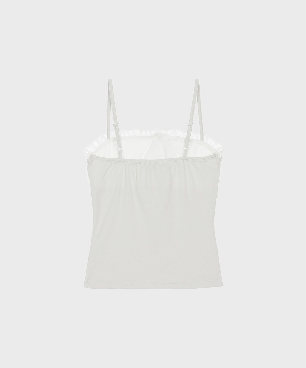 알키알카(ALKI ALKA) Chiffon Ribbon Sleeveless (Light Gray)
