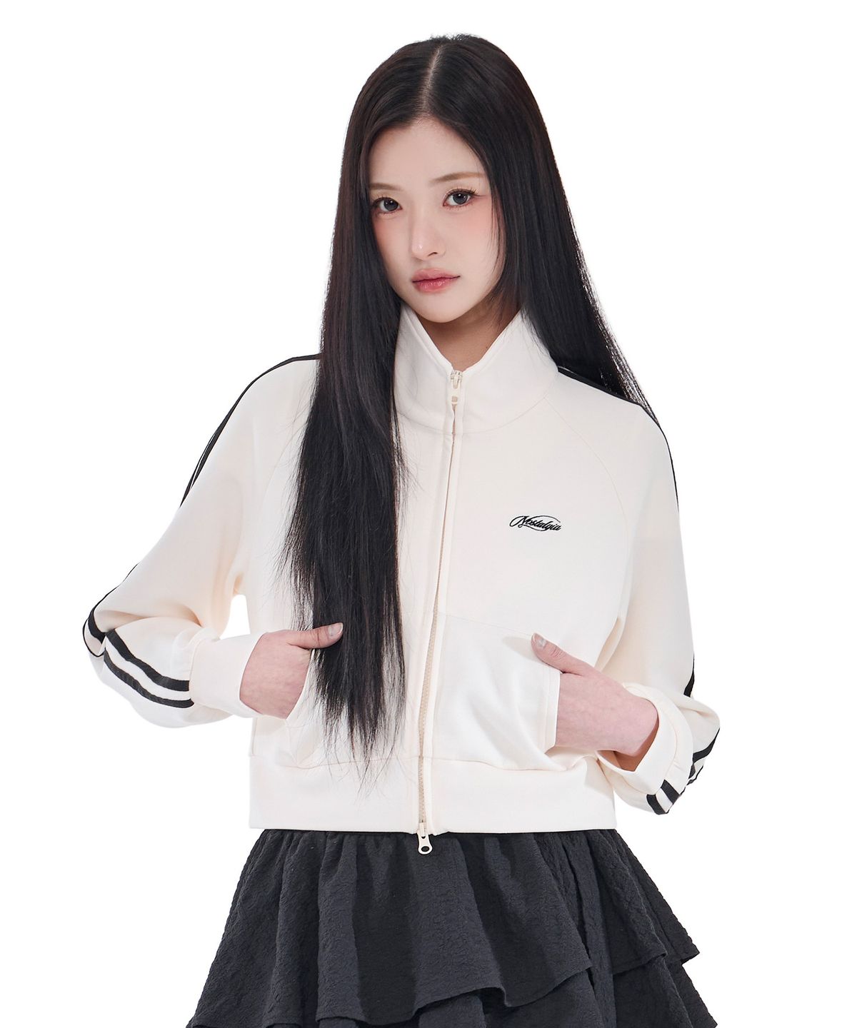 알키알카(ALKI ALKA) Nostalgia Track Jacket (Ivory)