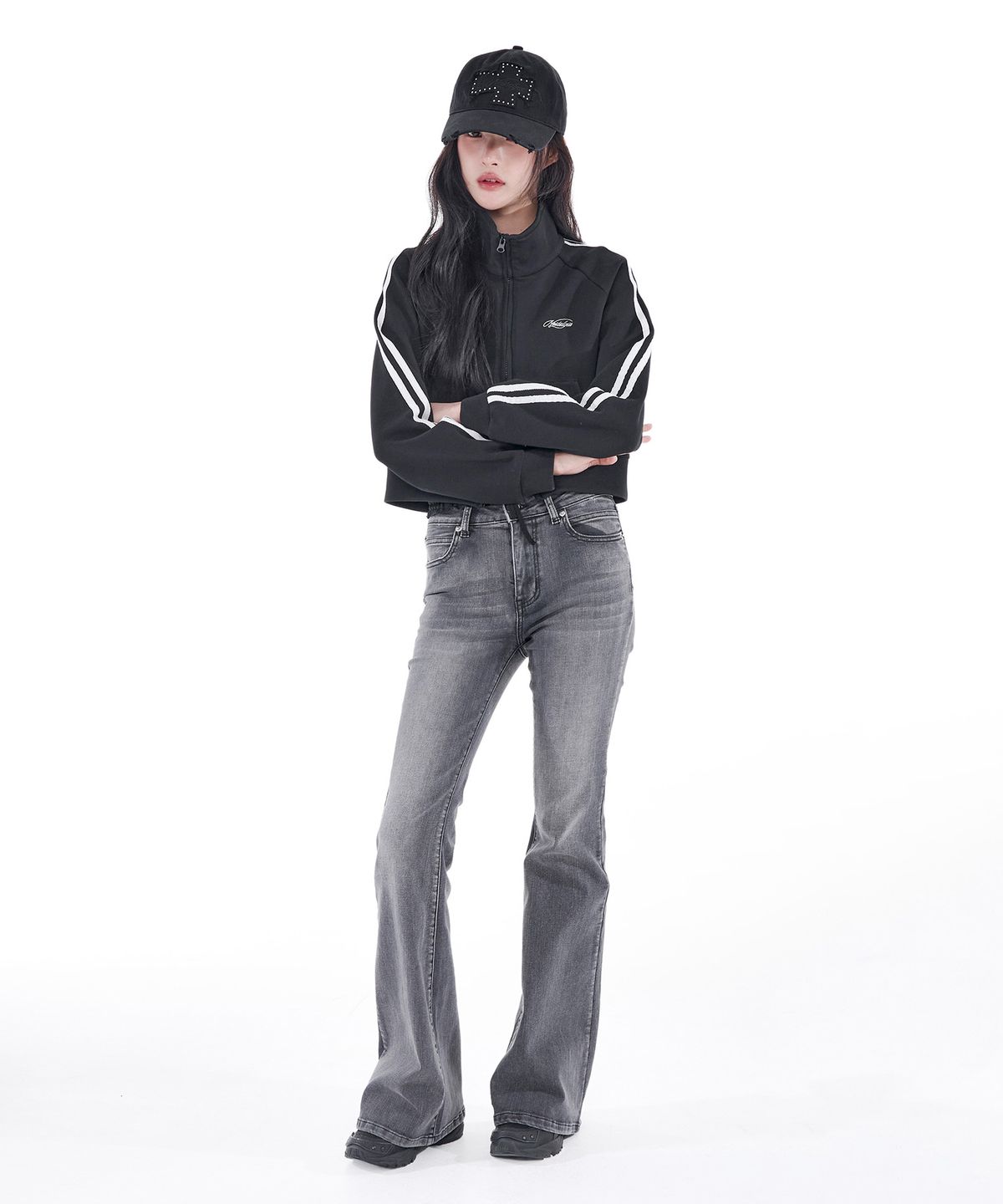 알키알카(ALKI ALKA) Nostalgia Track Jacket (Black)