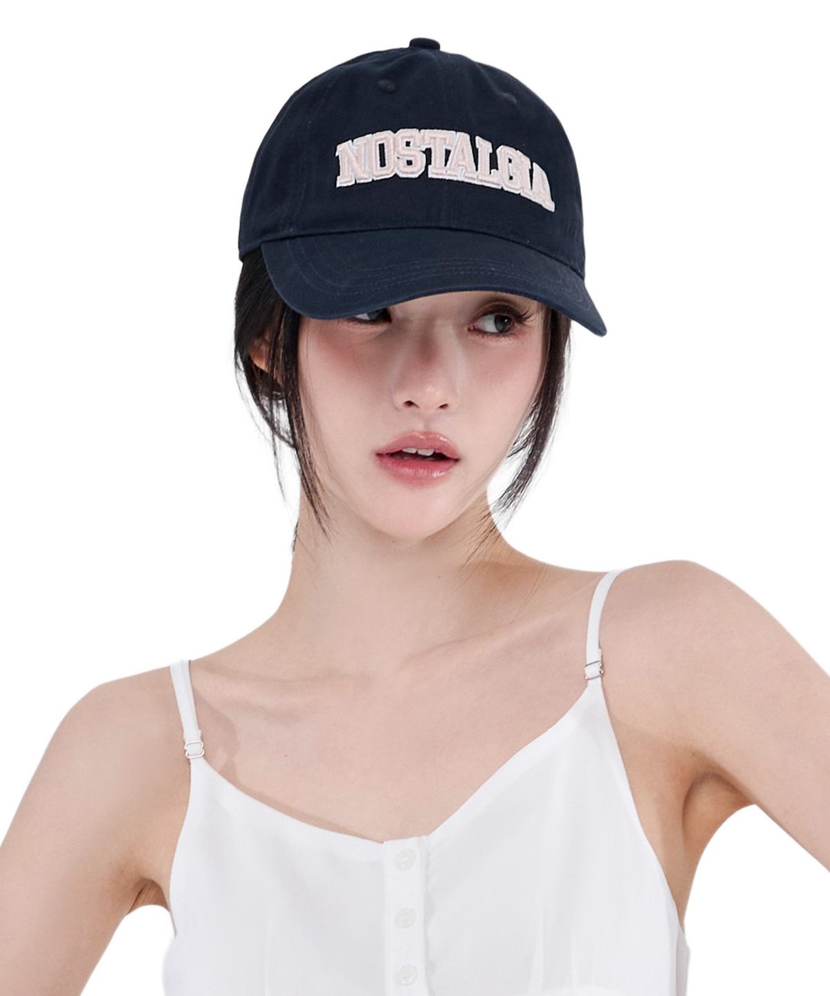 알키알카(ALKI ALKA) Nostalgia Ball Cap (Navy)