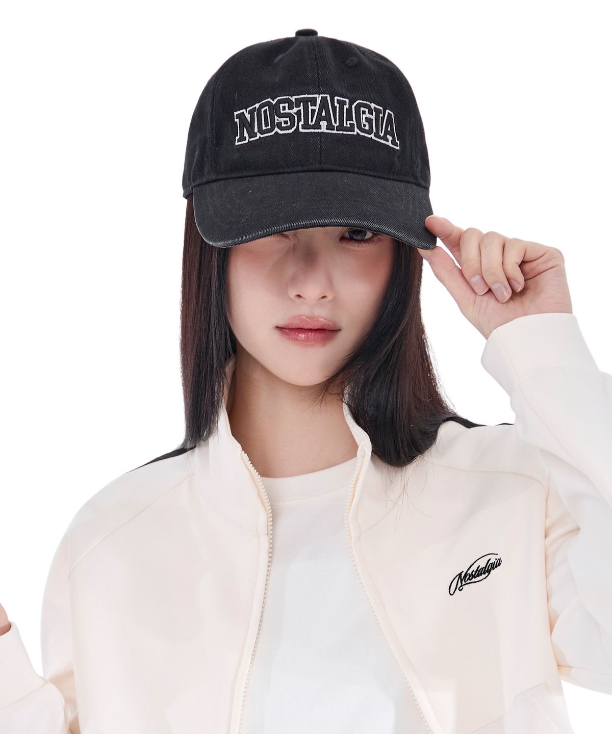 알키알카(ALKI ALKA) Nostalgia Ball Cap (Black Denim)