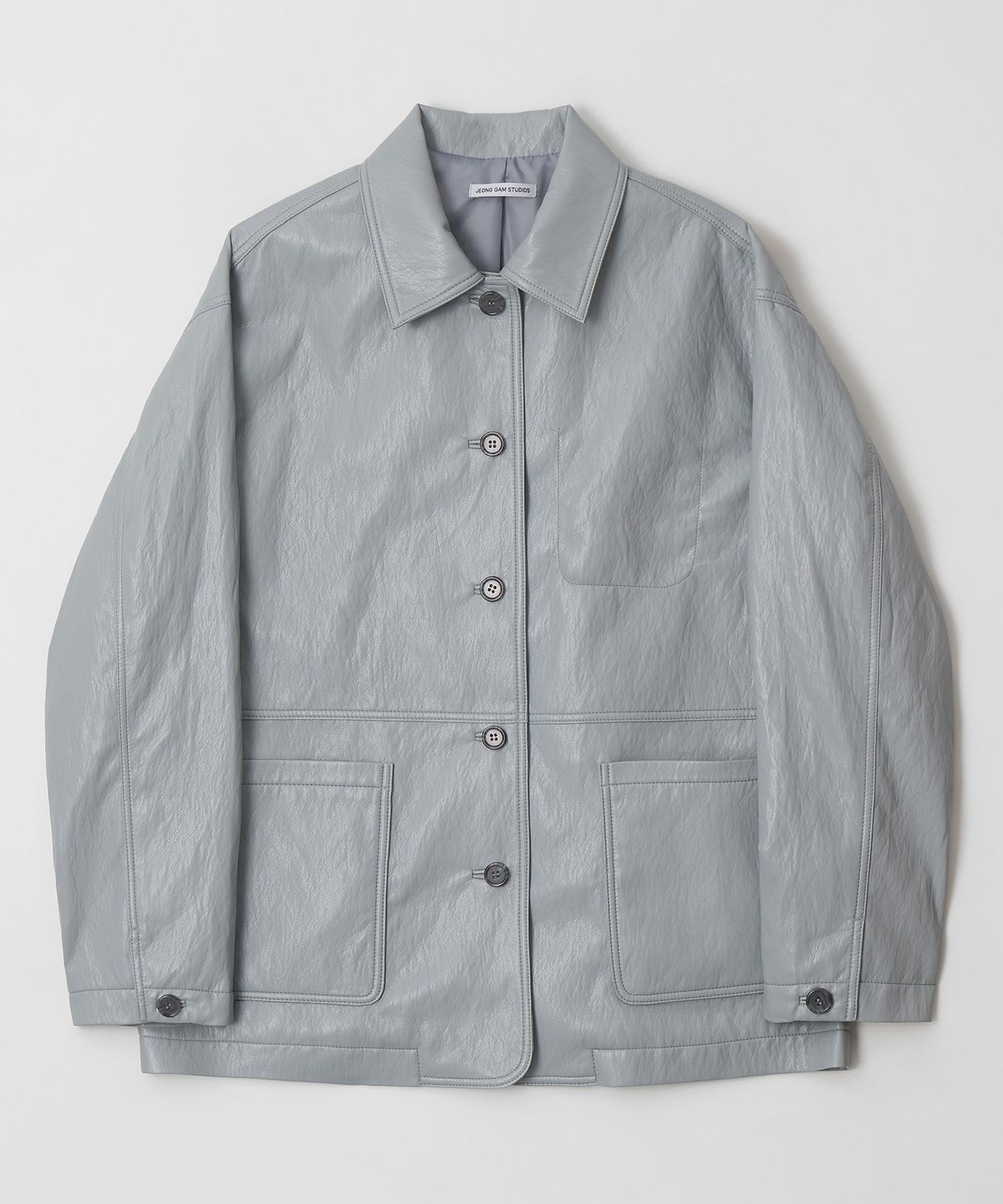 정감 스튜디오(JEONGGAM STUDIOS) Half Leather Jacket_3 color