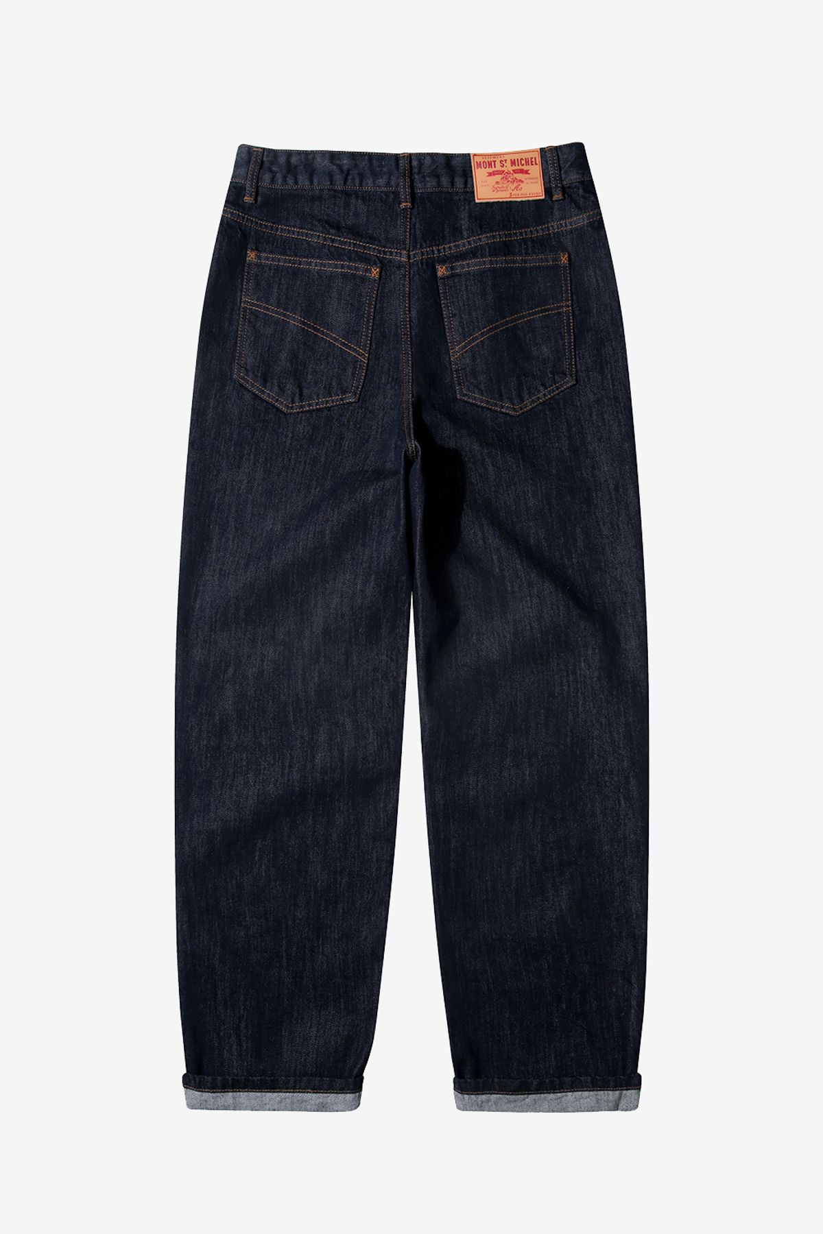 르몽생미셸(LE MONT ST MICHEL) Roll-Up Denim Pants_Blue