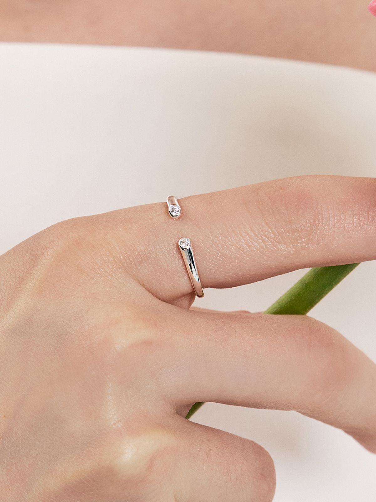 헤이(HEI) [sv925] open dome ring