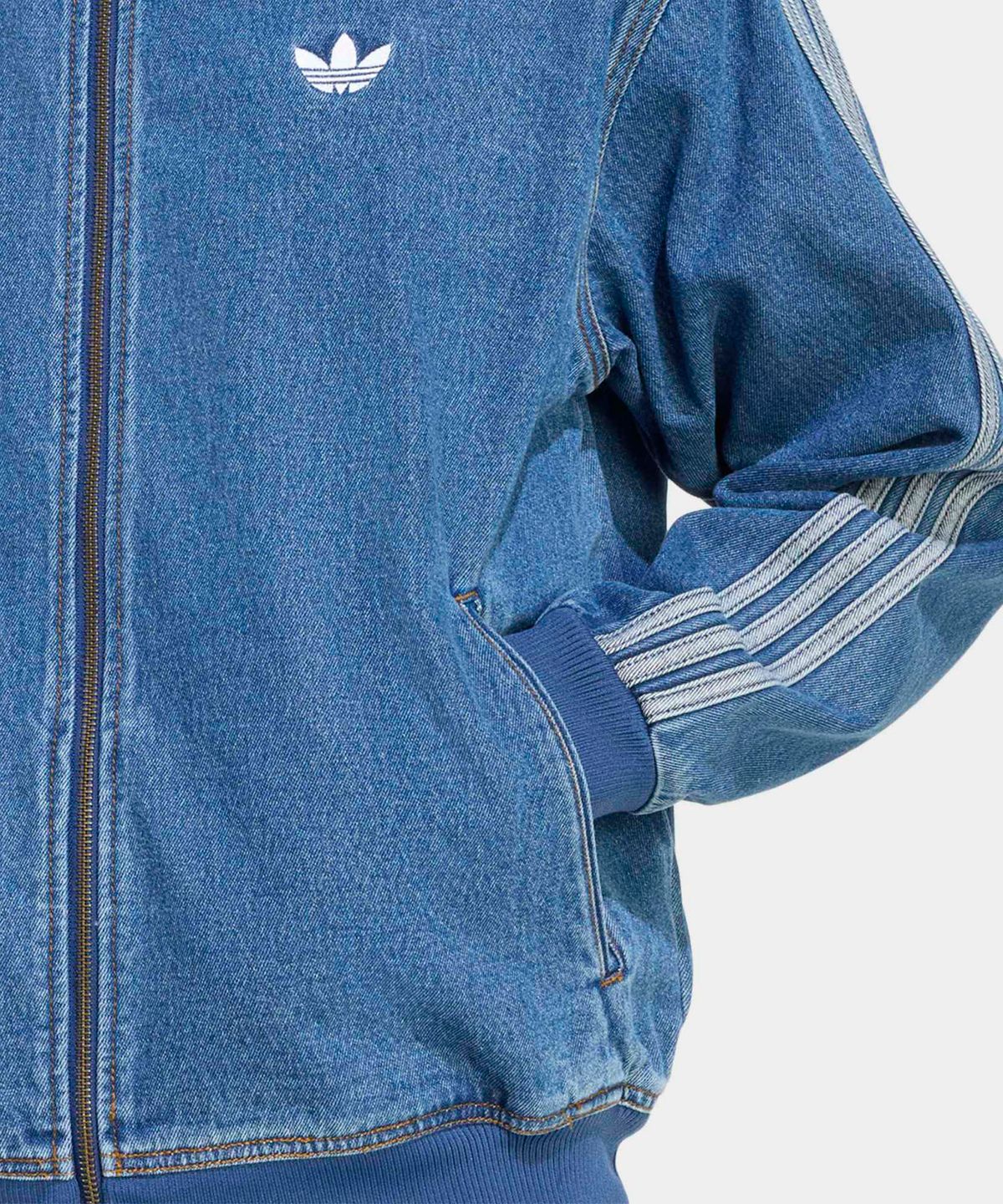 아디다스(ADIDAS) 데님 파이어버드 트랙탑 - 블루 / KD1517