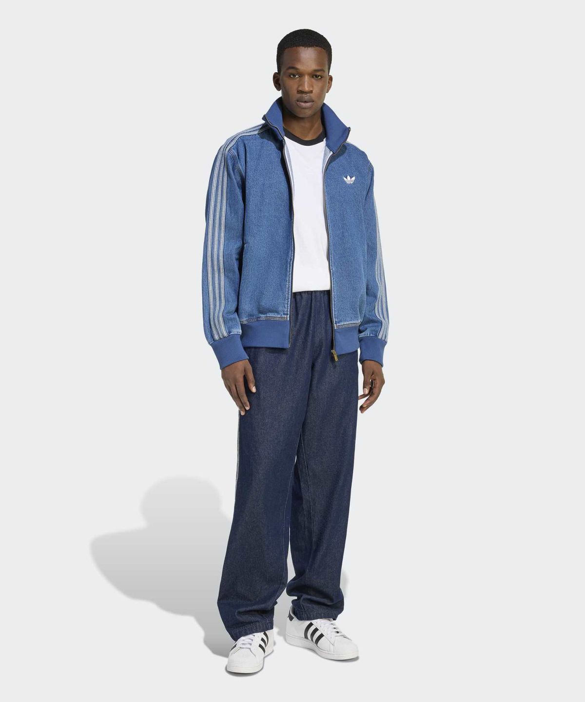 아디다스(ADIDAS) 데님 파이어버드 트랙탑 - 블루 / KD1517
