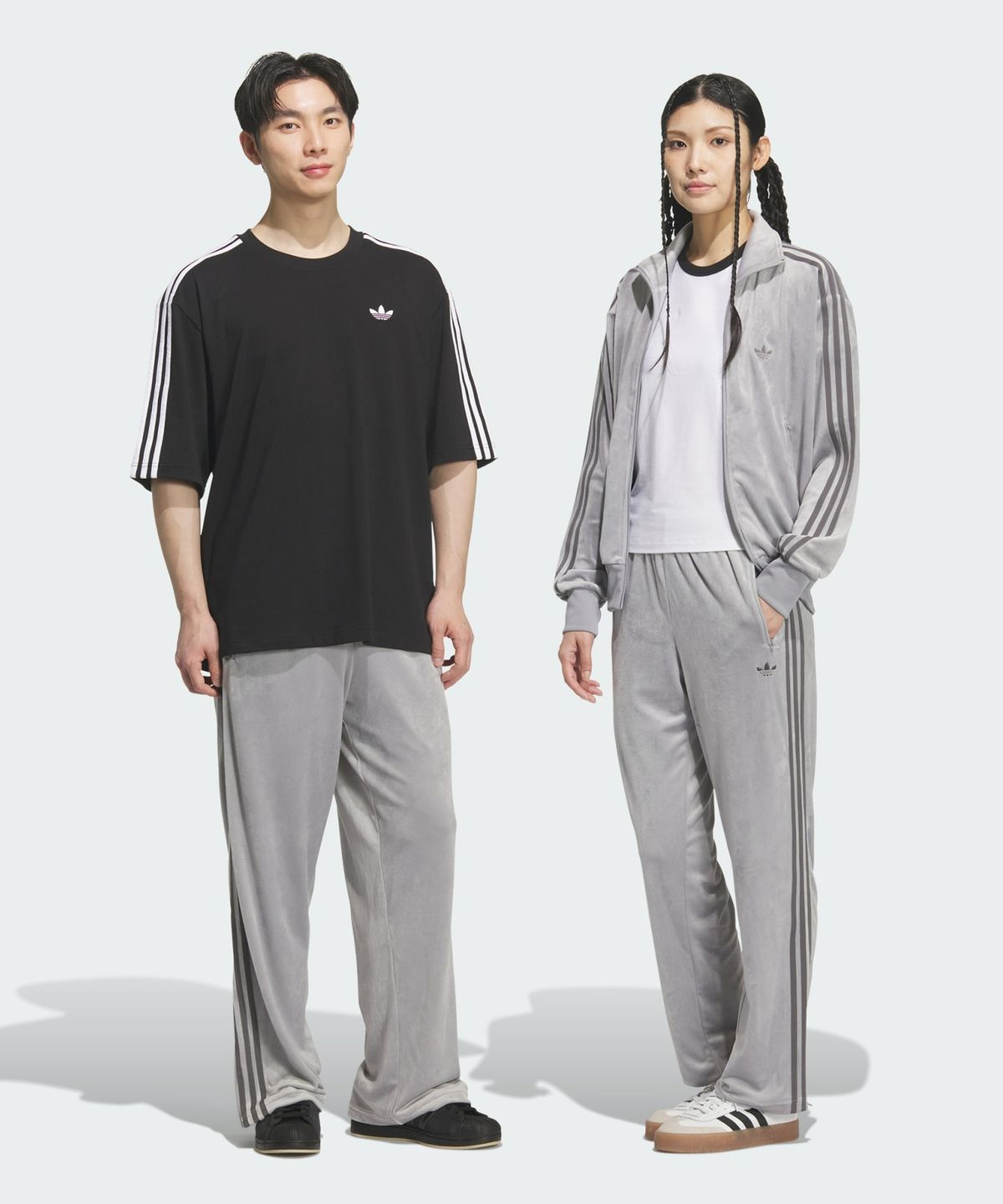 아디다스(ADIDAS) 파이어버드 벨루어 트랙 팬츠 - 라이트오닉스 / KQ5483