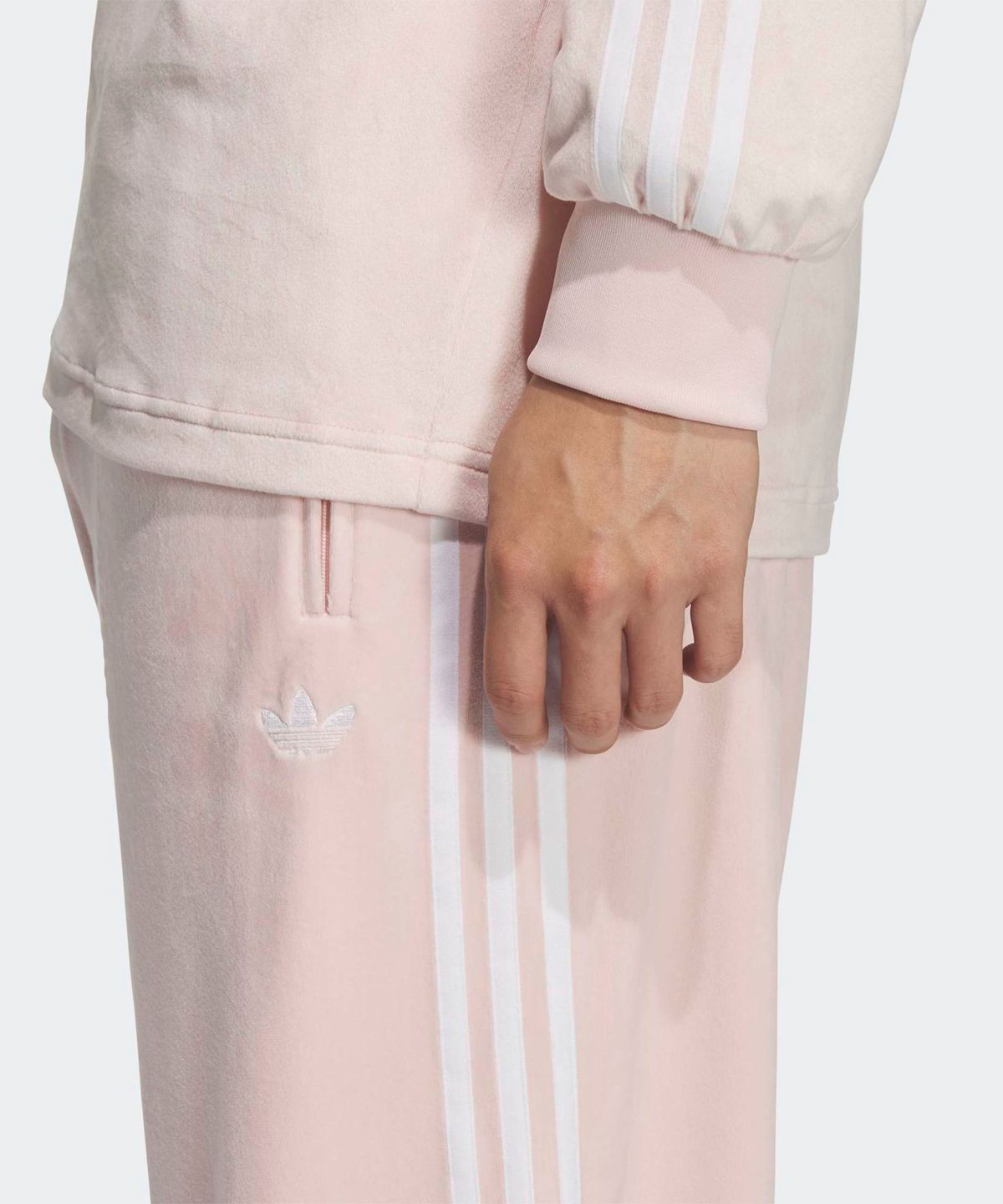 아디다스(ADIDAS) 파이어버드 벨루어 트랙 팬츠 - 샌디핑크 / KQ5484