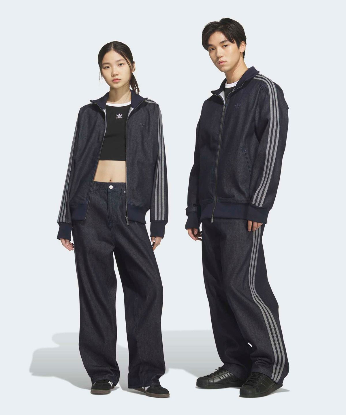 아디다스(ADIDAS) 데님 파이어버드 트랙 팬츠 ATMOS - 인디고데님 / KS2231