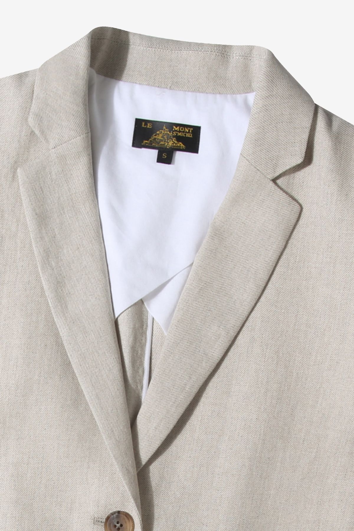 르몽생미셸(LE MONT ST MICHEL) Linen tailored single jacket_beige