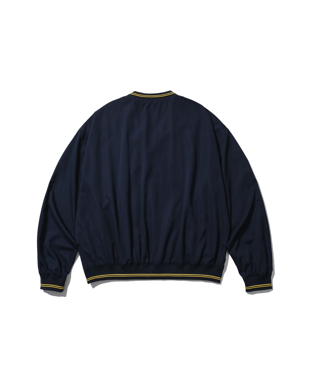 앵글런(ANGLAN) Lettermen Nylon Pullover - Navy