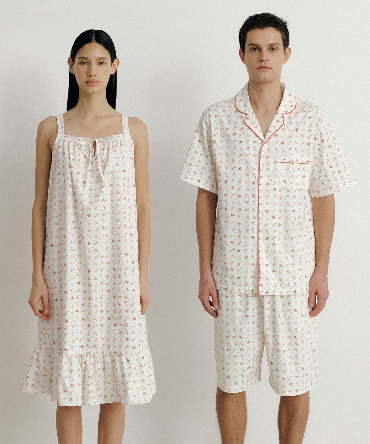 조스라운지(JO'S LOUNGE) (couple) Picnic Short Pajama Set + One-piece