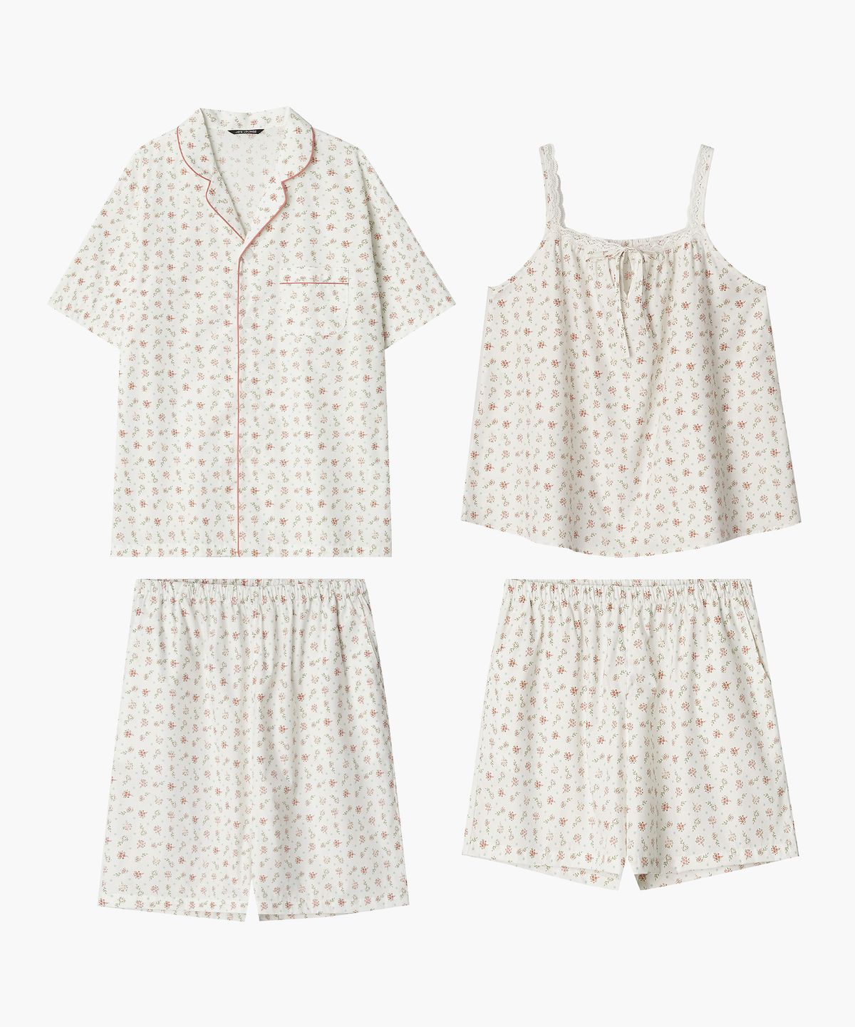 조스라운지(JO'S LOUNGE) (couple) Picnic Short Pajama Set + Two-piece