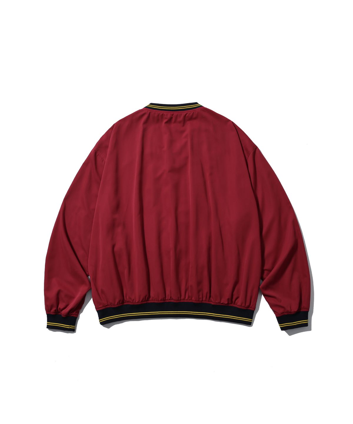 앵글런(ANGLAN) Lettermen Nylon Pullover - Red