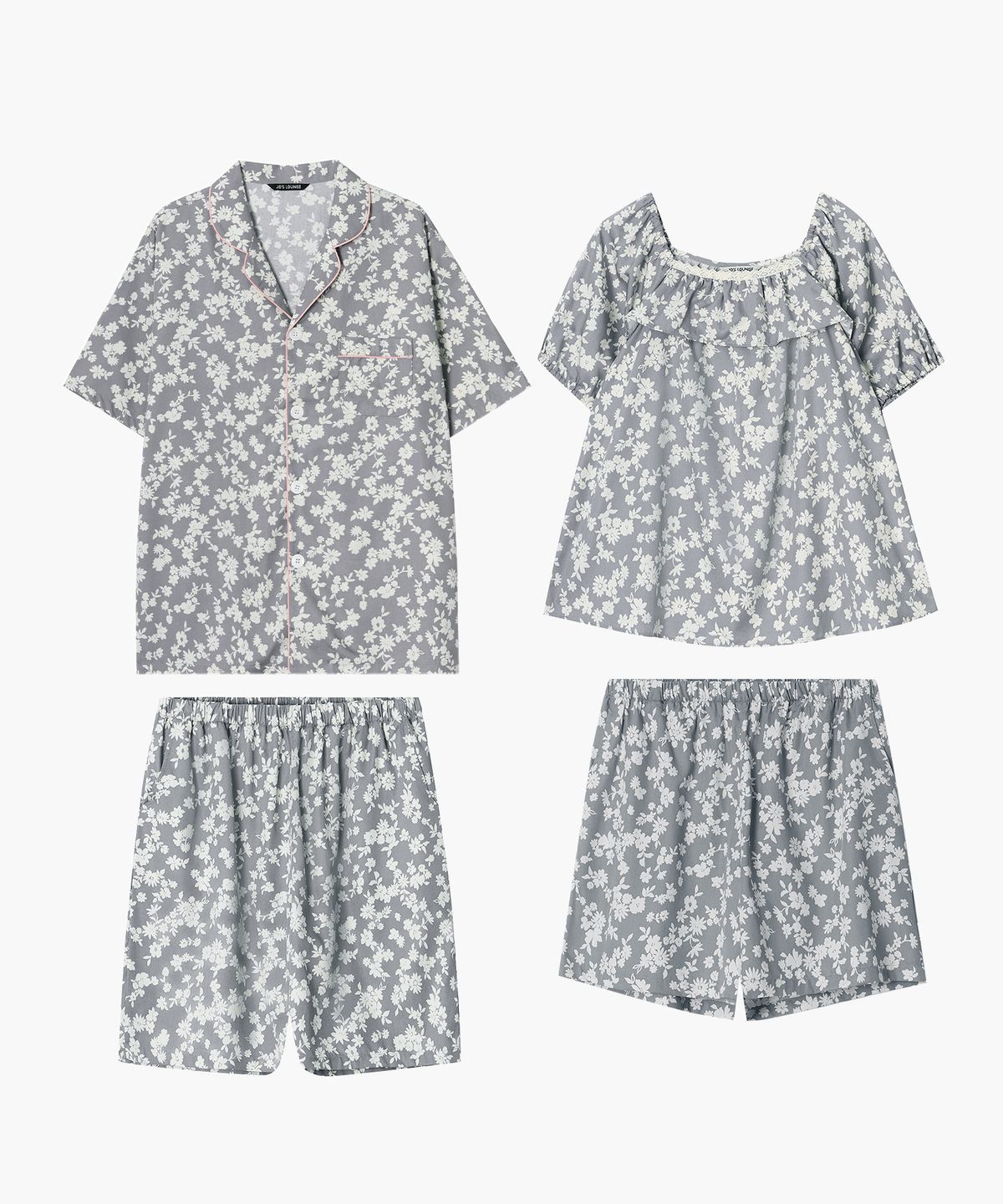 조스라운지(JO'S LOUNGE) [모달] (couple) Botanic Short Pajama Set + Two-piece