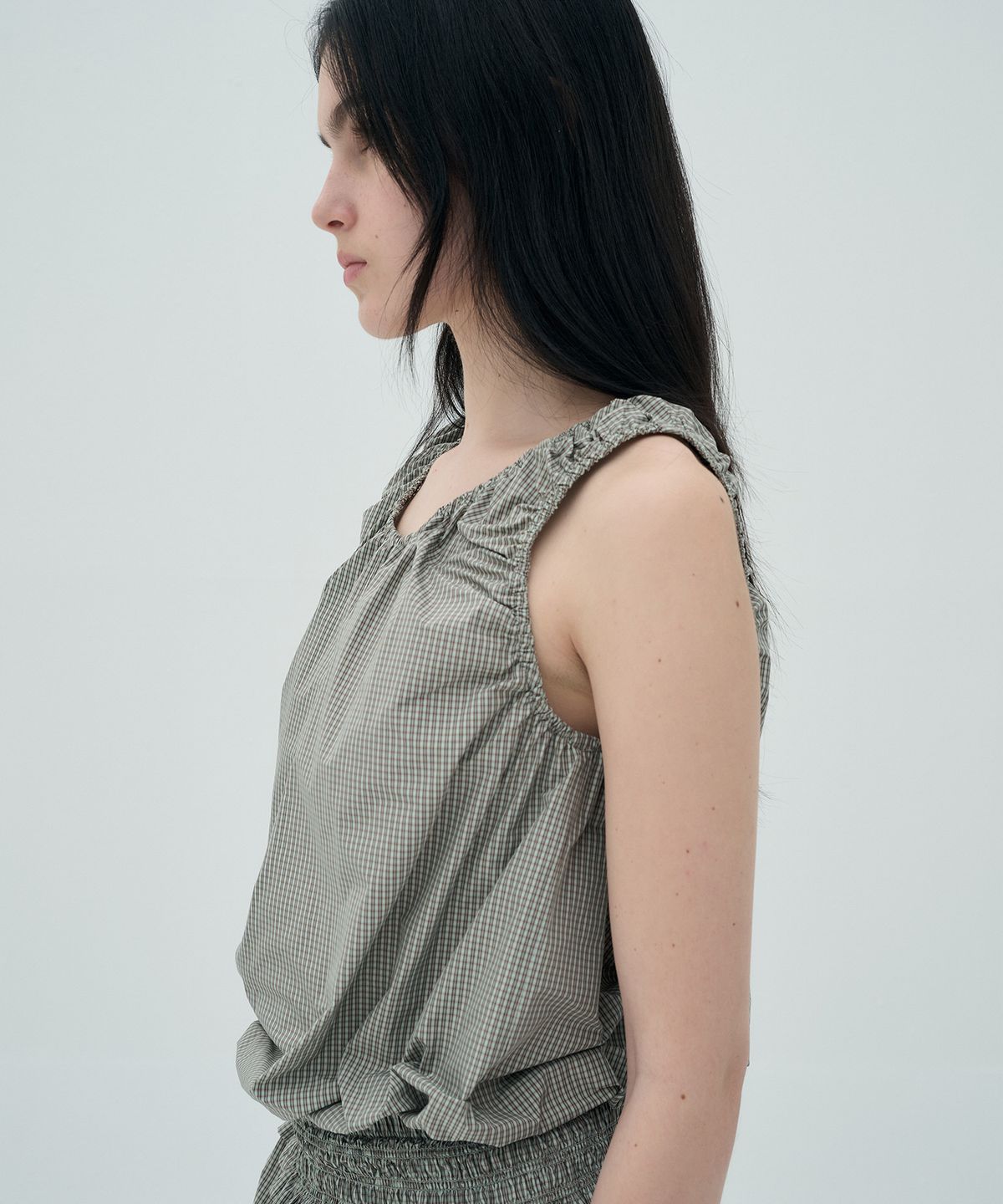 정감 스튜디오(JEONGGAM STUDIOS) Check Sleeveless_2 color