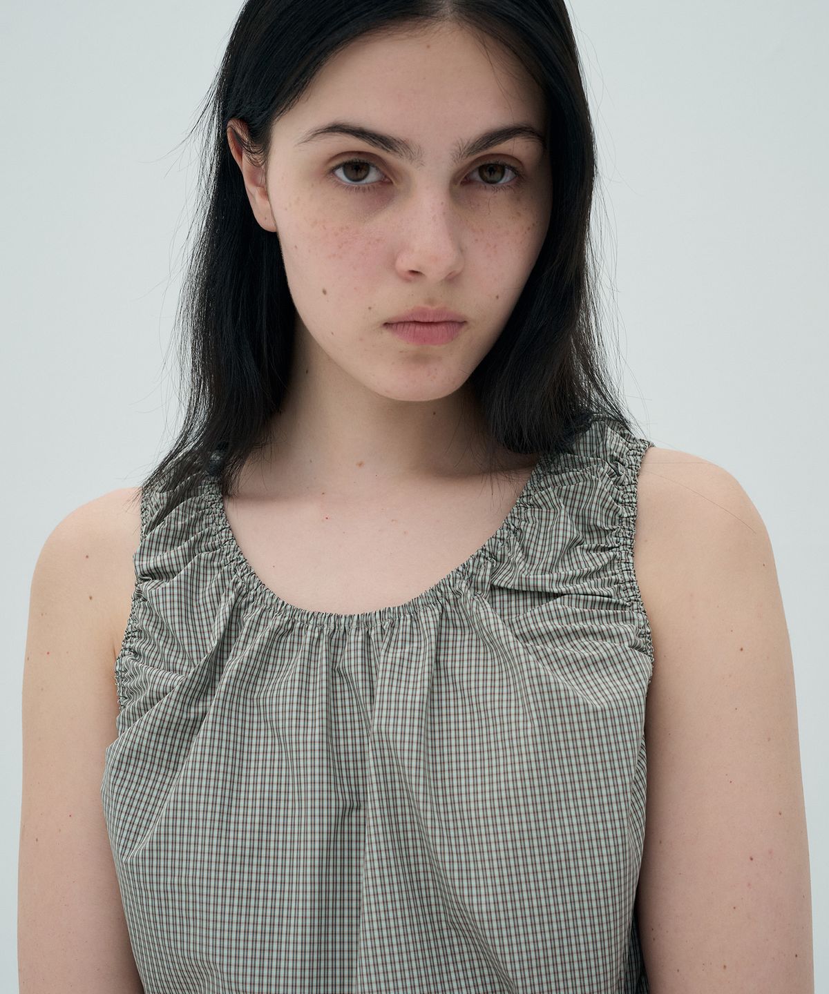 정감 스튜디오(JEONGGAM STUDIOS) Check Sleeveless_2 color