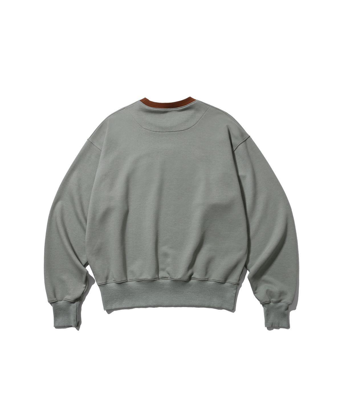 앵글런(ANGLAN) Palette Appliqué Sweat Shirt - Brown