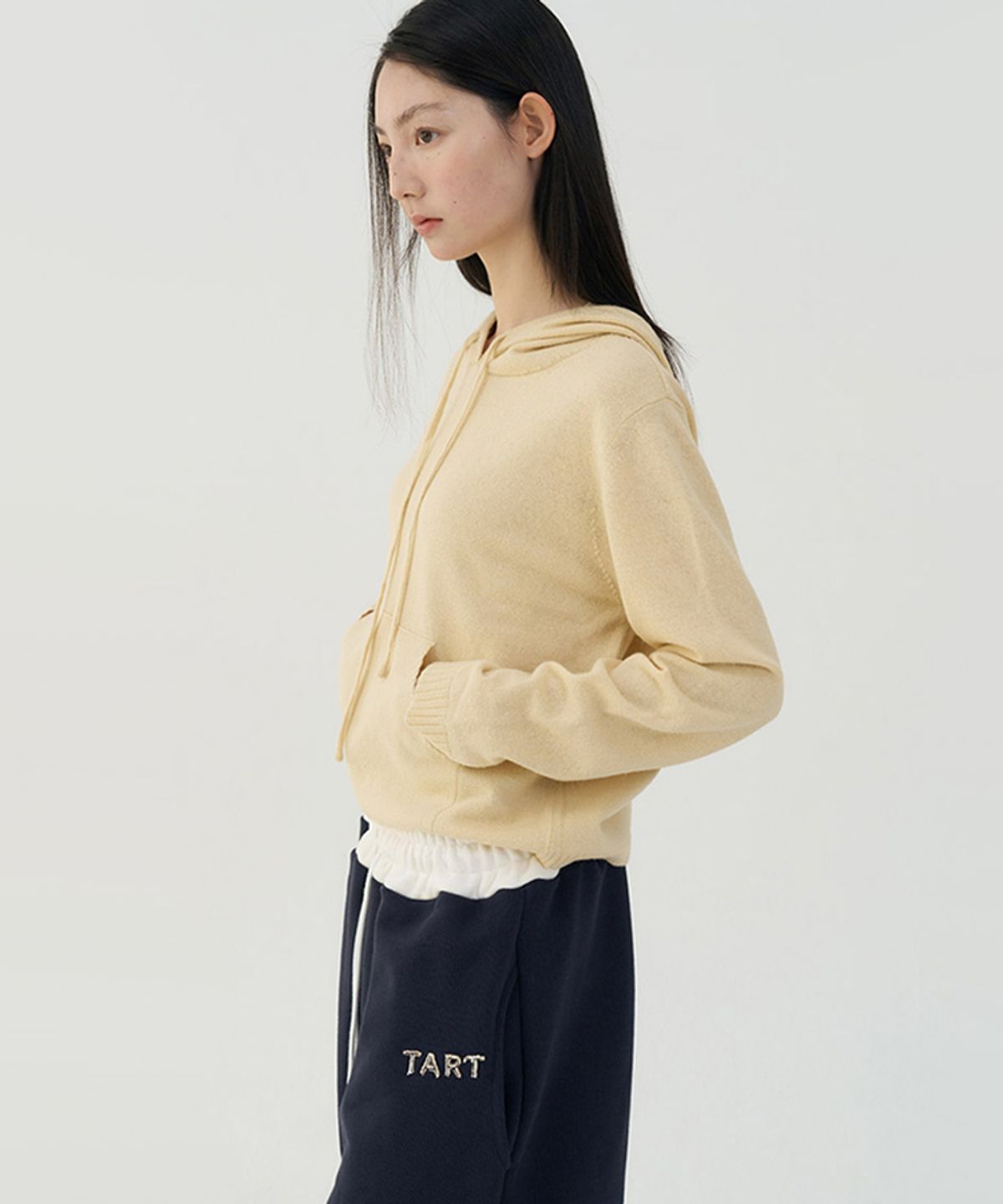 타버트(TARVERT) Yoko Hoodie Knit - Light Yellow